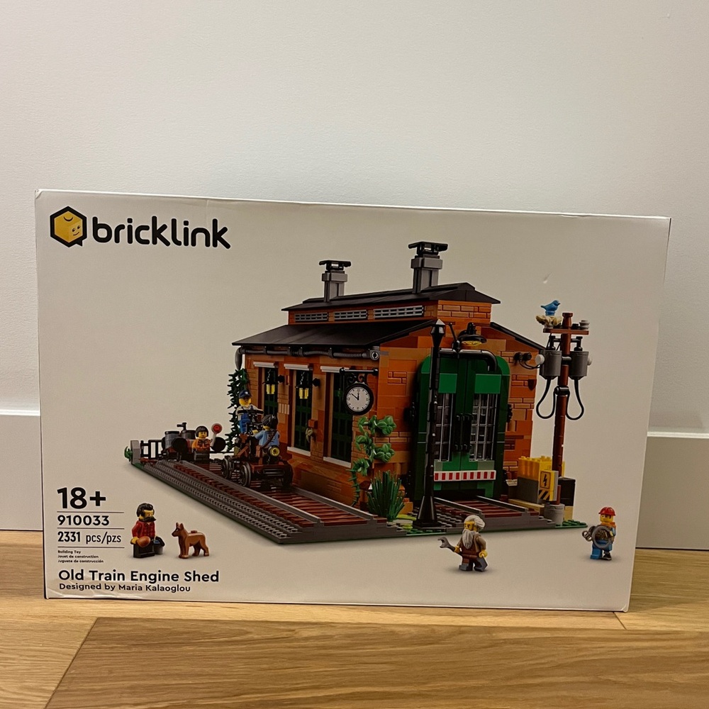 Lego Bricklink Old Train Engine Shed Set New in Box 910033
